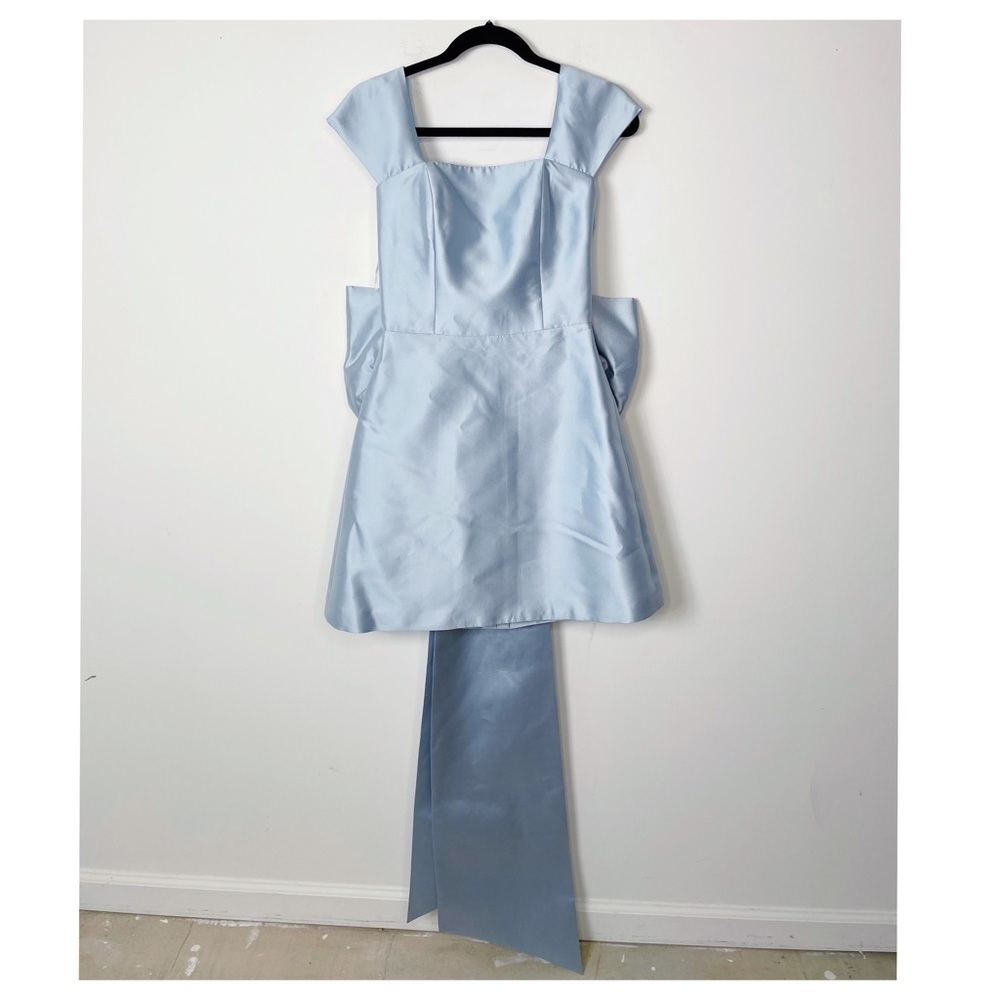 Alexia Maria Ivy Silk And Wool Bow Dress - Picture 3 of 7